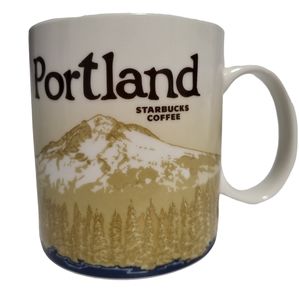 Starbucks Portland MountHood Collector Series Mug Cup Mountains 16 oz